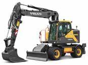 Volvo EWR150E och EWR170E hjulgrävare REdo för arbete Volvo EWR150E och EWR170E har branschledande svängradie på endast 1 720 mm* respektive 1 790 mm.