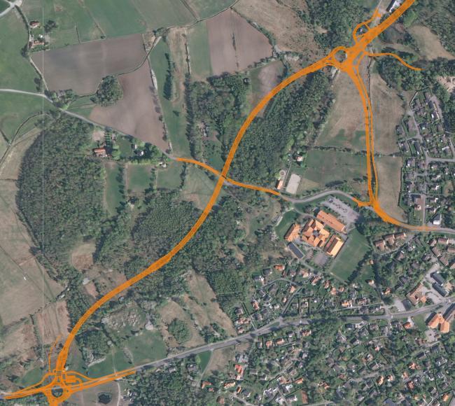 4.1.2 Mariedalsvägen Staragården (2 02) Cirkulationsplats Staragården Gång- och cykelväg Ny väg, anslutning väg 940-Håkullavägen Håkullavägen Cirkulationsplats Mariedalsvägen Figur 4 Väg 940, del