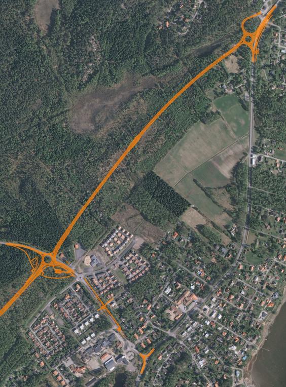 4.1.4 Skällaredsvägen - Åsen (2 04) Anslutning till befintlig väg 940 Cirkulationsplats Åsen Cirkulationsplats Skällaredsvägen Gång- och cykelväg Anslutning Skällaredsvägen befintlig väg 940 Figur 6