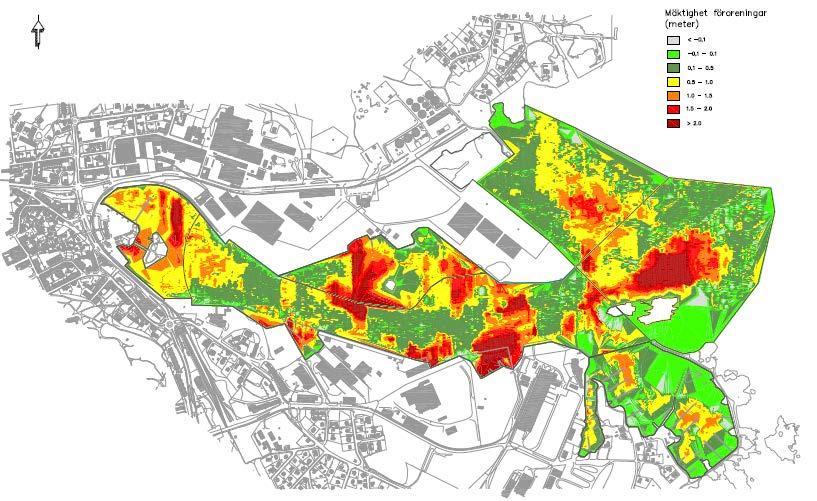 Förorenade sediment i Oskarshamns hamnbassäng 1. Inre hamnen ca 500 000 m 3 2.