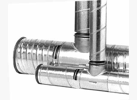 ALLMÄNT VELODUCT är ett komplett cirkulärt kanalsystem typgodkänt i täthetsklass D enligt EN 12237. Alla detaljer är försedda med en tätningsring av EPDM-gummi.