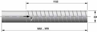 6 KANAL VELOFLEX FLEX -TELESKOPISK KANAL aaa-012 aaa-040 aaa-1 FLEX-aaa- Längd Längd Vikt, max min kg -0-012 0 153 0.30-0 - 040 640 438 0.