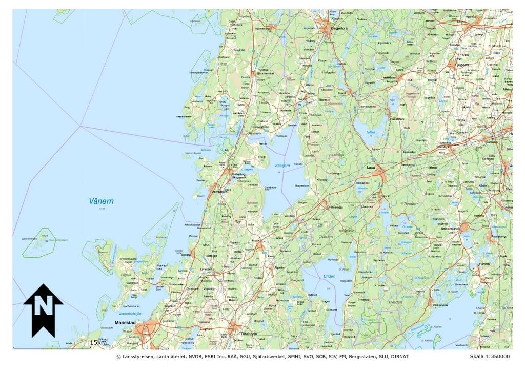 Projekt Kullån, Burån och Hovaån Bakgrund Skagern ligger på gränsen mellan Västra Götalands län, Värmlands län och Örebro län och är till ytan Sveriges 18:e största sjö och tillhör Gullspångsälvens