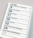 Kalender Storstil* En vanlig almanacka med en vecka per uppslag. All onödig information är borttaget, stora och tydliga siffror och text. OBS!
