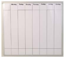 vit Veckoschema Symbolix* 60 x 67cm, färg Veckoschema Symbolix* 35 x 33cm, färg Symbolix* Planeringskalender