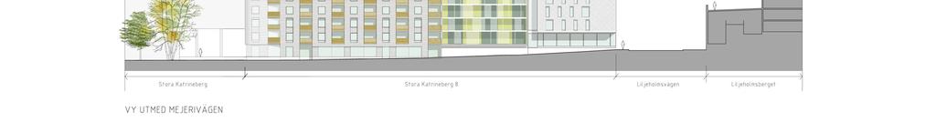 Den begränsning av byggnadshöjden ( + 20,8 m ), som anges i gällande plan för den del av fastigheten som ansluter mot grannfastighetens fasad mot Liljeholmsvägen, bibehålls.