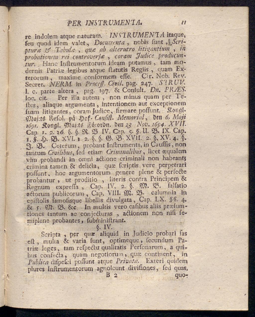 PER INSTRUMENTA. u re indoiem atque naturam.