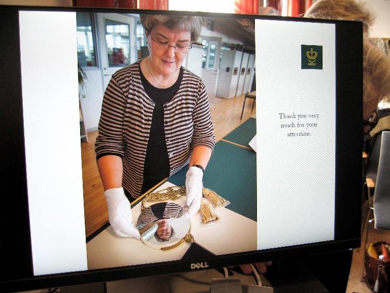 Making a replica of the treaty of Kiel Dagen därpå inleddes i strålande vinterväder och med ett