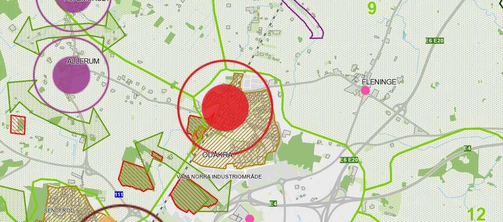 2(5) Dnr 01238/2010 TIDIGARE STÄLLNINGSTAGANDEN Riksintressen I närheten av planområdet, västerut, ligger Västkustbanan i nordöst/sydvästlig riktning.