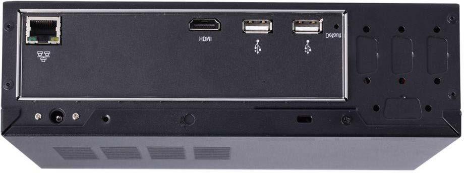 1.6.2.2 GV-SNVR0400F 5 1 2 3 Figure 1-5 4 No. Name Function 1 Gigabit Ethernet Port Connects to the network. 2 HDMI Output Connects to a HD TV. 3 USB 2.