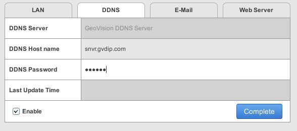 [DDNS] DDNS (Dynamic Domain Name System) provides a convenient way of accessing the GV-SNVR when using a dynamic IP address.