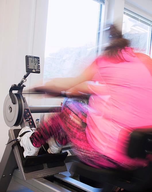 Aktiviteter i gymmet Dalheimers hus gym är öppet för alla och lämpligt för både idrottsoch rehabiliteringsträning.