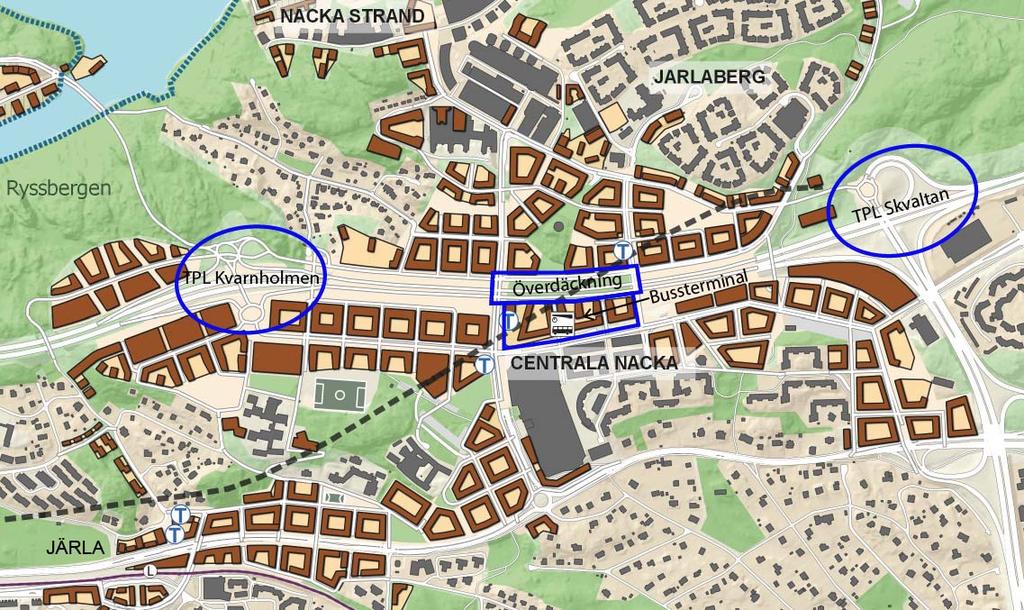identifierats. En ny trafikplats, Boo trafikplats, skulle säkra framkomligheten för kollektivtrafiken och avlasta Orminge trafikplats.