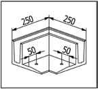 Ytterhörn För BO 5215385 Material Aluminium Ytfinish natureloxerad E6/EV1 BO 5215387 Ändbeslag För BO 5215385 BO 5215388 BO 5215389 Utförande