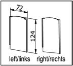 gipsskiva Täcklister måste monteras på plats Längd (L) 2500 mm För BO 5215366, BO 5215376, BO 5215385, BO 5215391 Förpackning 1 styck BO