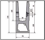 Profil för EasyMount Side sidomontage Räckesbelastning 2,0 kn Material Aluminium Ytfinish natureloxerad