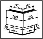 Ytterhörn För BO 5215268 + BO 5215375 Material Aluminium Ytfinish natureloxerad E6/EV1 Nödvändiga tillbehör Montageblock BO 52 152 67, förlängningsstift BO 52 152 44 BO 5215270 Täcklist Material