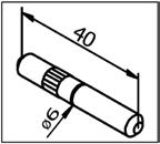 Förlängnings- och skarvstift Förlängnings- och skarvstift av profil För BO 5215233, BO 5215365, BO 5215268 + BO 5215375 ø 6 mm Längd 40 mm Material V4A Säljenhet 8 styck BO