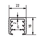 För Handledare BO 5215257 Form U-profil Längd 4000 mm BO 5215272 BO 5215273