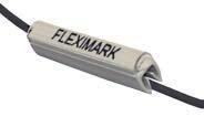 SYSTEM FÖR EGEN UTSKRIFT FLEXIMARK ETIKETT LMB FÖR LASERSKRIVARE FLEXIMARK Etikett LMB För part och kabelmärkning Monteras i FLEXIMARK Hylsor Båda sidorna av etiketten är skrivbara Enkel montering