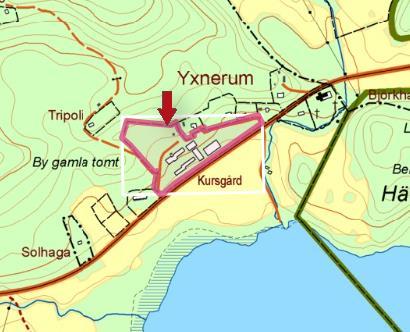1 Värderingsobjekt och omgivning Yxnerum Kursgården, 597 96 Åtvidaberg Åtvidaberg Östergötland Värderingsobjektet är beläget i Yxnerum, ca 19 km