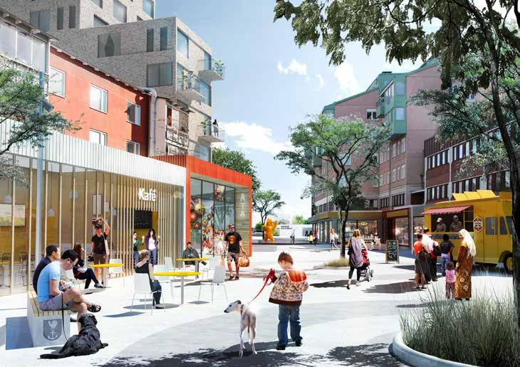Runstensvägen 2016 Runstensvägen omvandlas till en livlig gågata som aktiveras med hjälp av nya lokaler för shopping och restauranger.