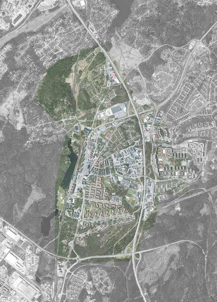 GEOGRAISK AVGRÄNSNING STADSUTVECKLINGSPLANEN VEGA BRANDBERGEN HANDEN Området för