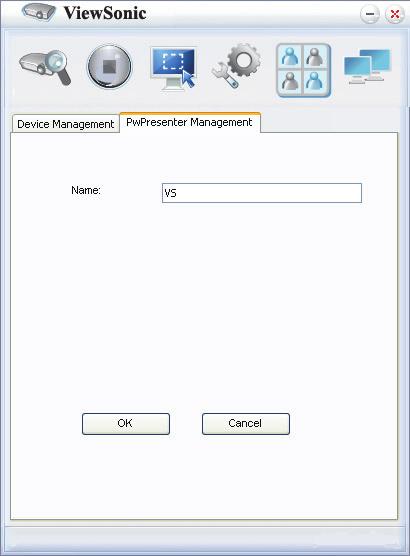 You can set the name of your computer under vspresenter Management.