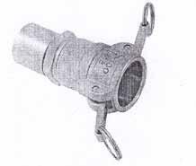 5629-100 100 Snabbkoppling Kamlock hane A Metall rostfritt stål SS 2343 5430-13 5630-13 13 5430-20 5630-20 20 5430-25