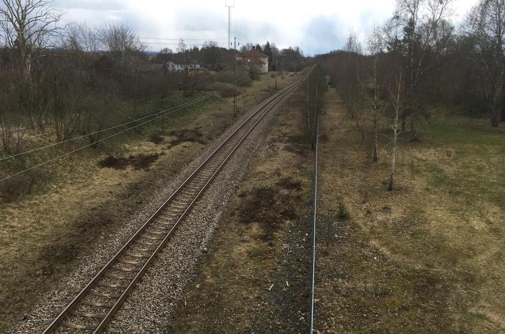 54 (122) 4.4.3 Station Veinge Veinge är den största orten längs banan inom Laholms kommun och dessutom den f.d. förgreningspunkten mellan Västkustbanan och Markarydsbanan innan Västkustbanan lades om under 1990-talet.