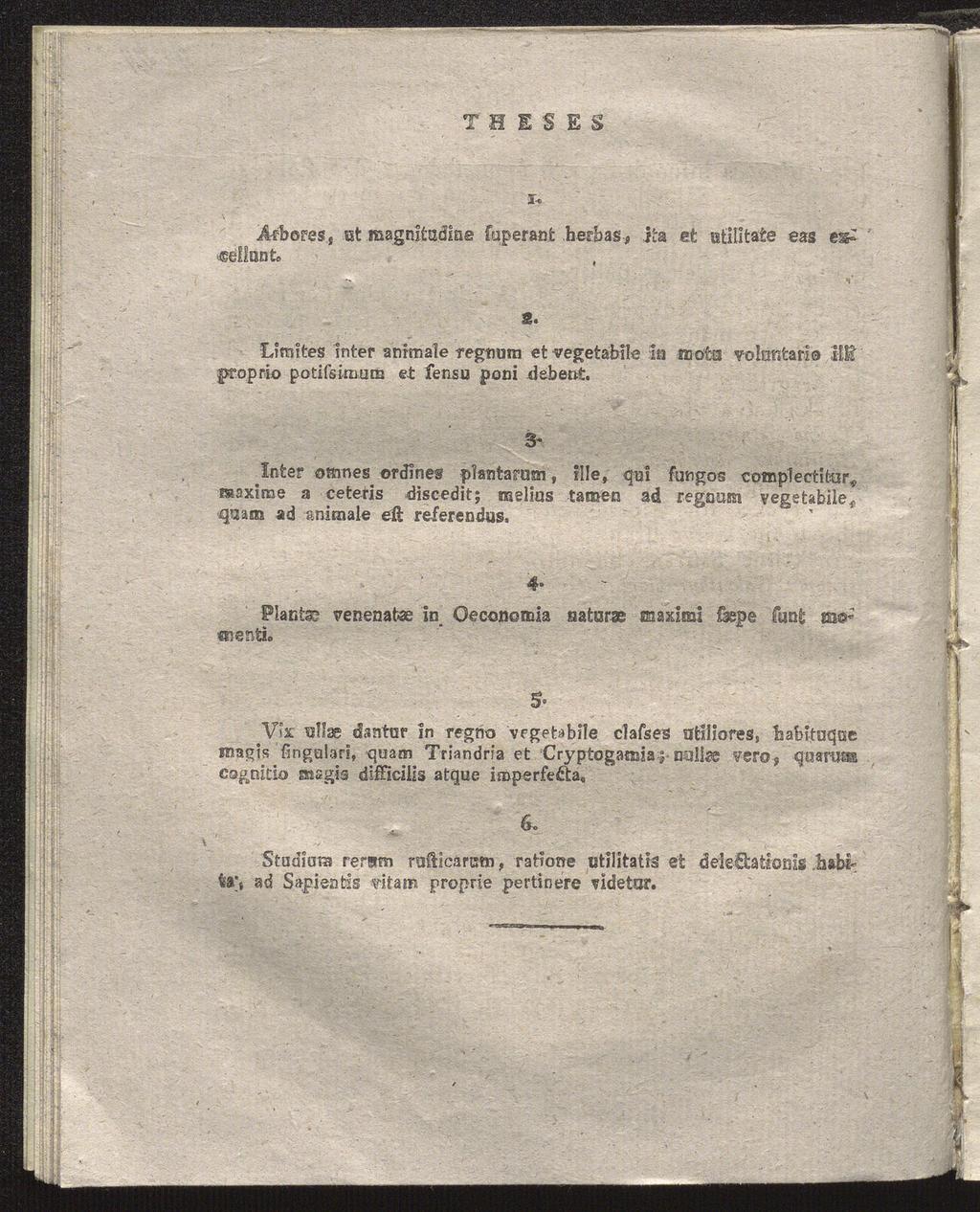TH E S E S I-o «ellant, Jrfbepes, ut magnitadine Cuperanfc herbas* ita et atllltate eas 8.