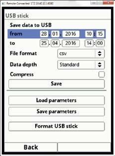 Parameterinställning 25.2 USB Sticka 25.2.1 Krav för USB sticka: USB 2.0. FAT 32 formaterad (FAT 12 eller FAT 16 är också möjligt). Maximal minnestorlek är 32 GB. 25.2.2 Användning av USB sticka F) Sätt USB stickan i USB porten ovanför displayen!