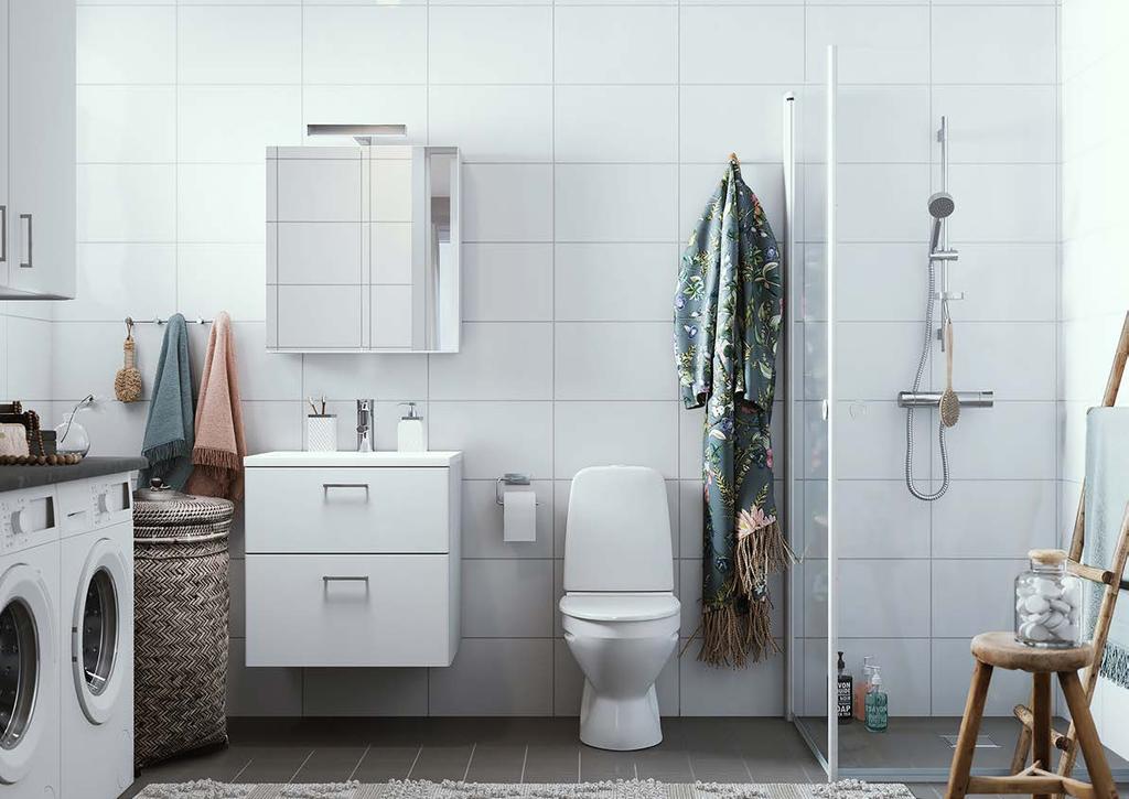 BADRUM Från ett funktionellt utrymme för personlig hygien och tvätt till en skönt avslappnad miljö för återhämtning och egen tid. Badrummet har gjort en tidsresa som heter duga.