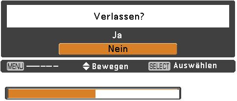 Aufzeichnen Mit dieser Funktion wird das gerade projizierte Bild aufgezeichnet, um es dann als Anzeige beim Starten oder bei einer Unterbrechung einer Präsentation zu verwenden.