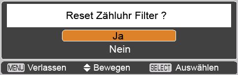 Wartung und Reinigung Durch die Luftfilter wird verhindert, dass sich Staub auf den optischen Elementen ablagert oder in das Innere des Projektors eindringt.
