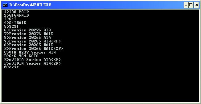 EXE ( 2) MS-DOS Microsoft Windows RAID