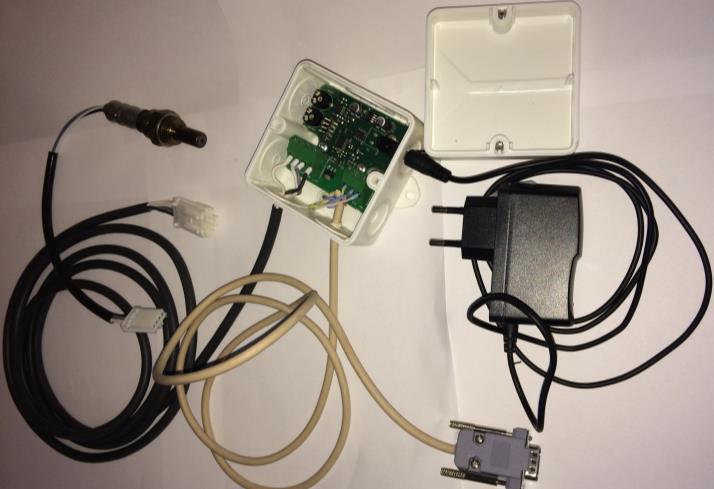 P2 P1 X4 1 X3 1 X5 Wall socket power supply 12V 1.5A 1 X1 1 X2 Lambda sensor Janfire NH Pellet burner Figure 1 3.2.2 Huvuddelar Enligt Figure 1 inkluderar O2 kort följande I/O och elanslutningar: 12VDC anslutning, skyddad mot anslutning med fel polaritet 1 st.