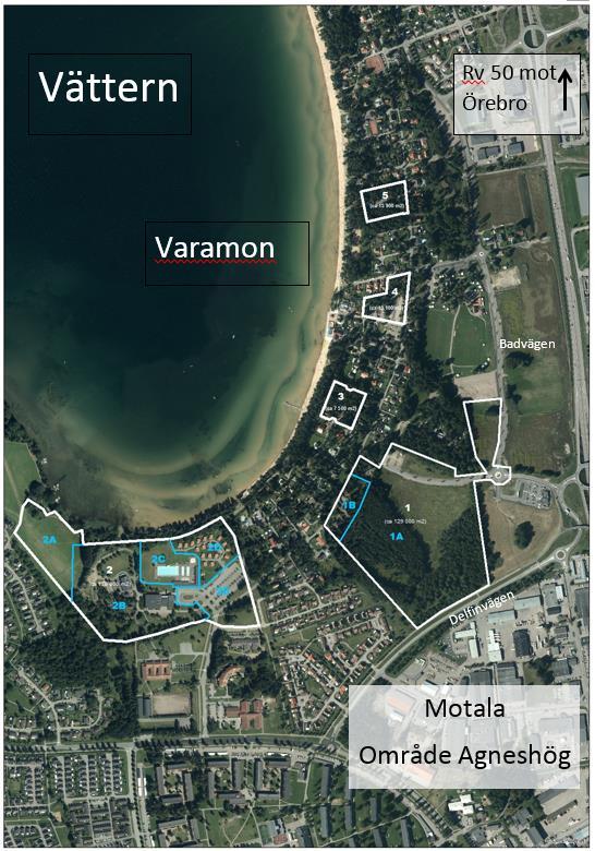 Strandskydd Samtliga fem planområden, där områdena 2-5 berörs av strandskydd. På område 4 återinträder strandskydd till 100 m från medelvattennivån.