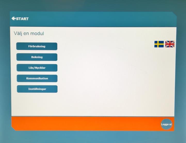 INFORMATIONSTAVLA PERSONLIGA FUNKTIONER Genom att hålla nyckelbricka mot informationstavlans nyckelmarkering