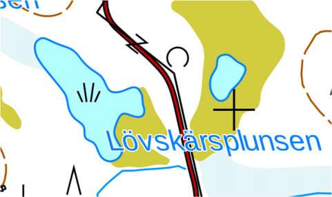 Bild 12. Karta och flygbild (år 2012) över Lövskärsplunsens västra och östra del. Bild 13.