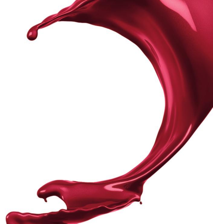 Ruby Red Metalliclack med tonad klarlack* Vi valde rubinröd färg.