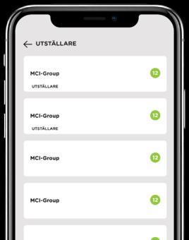 Logo App 1. Alternativ nr 1. Företagsnamnet och monteryta nummer. 2. Alternativ nr 2. Företagsnamnet plus Logotyp och monteryta nummer.