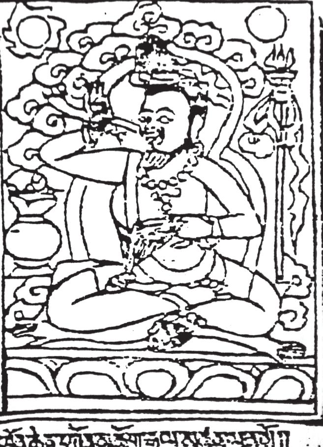 tsangnyön heruka Bild 3. Tsangnyöns bror Könchog Gyaltsen (dngos grub dpal bar, Dad pa i seng ge: 1b). Bild 4. Tsangnyöns huvudsaklige lärare Sharawa (Zla ba rgyal mtshan, Sha ra ba i rnam thar: 1b).
