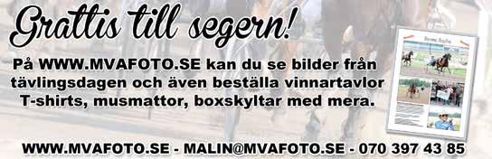 48 0 Äg: Crown Kemp HB, Mariestad Svanstedt A F 9/ - / 40n 8, c c 80 0 Svart, grå sidofält&vit/röda häng; sva Svanstedt A Å 4/ - / 40 0 0,8 c c 8 0 Stenquist Niclas (Pettersson Patrik) a Svanstedt A