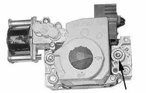 10.1.7 Fan Motor(s), Fan Blades, and Guard(s) FIGURE 28. Fan Blade Position on Shaft 10.1.8 Operating Gas Valve(s) WARNING: The operating valve is the prime safety shutoff.