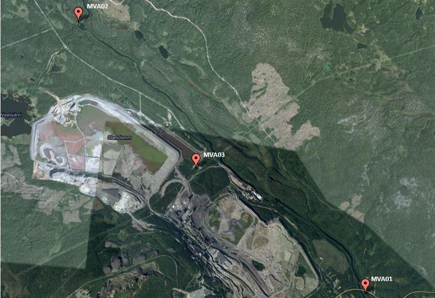 Vatten (SNV AR 86) Vid malmförädlingen används stora mängder vatten.