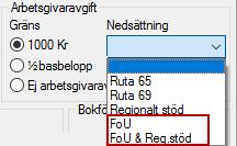 Om du markerar Forskning och utveckling omfattas alla anställda i företaget som är födda 1953 eller senare samt anställda oavsett ålder som omfattas av Konvention om social trygghet för utsänd