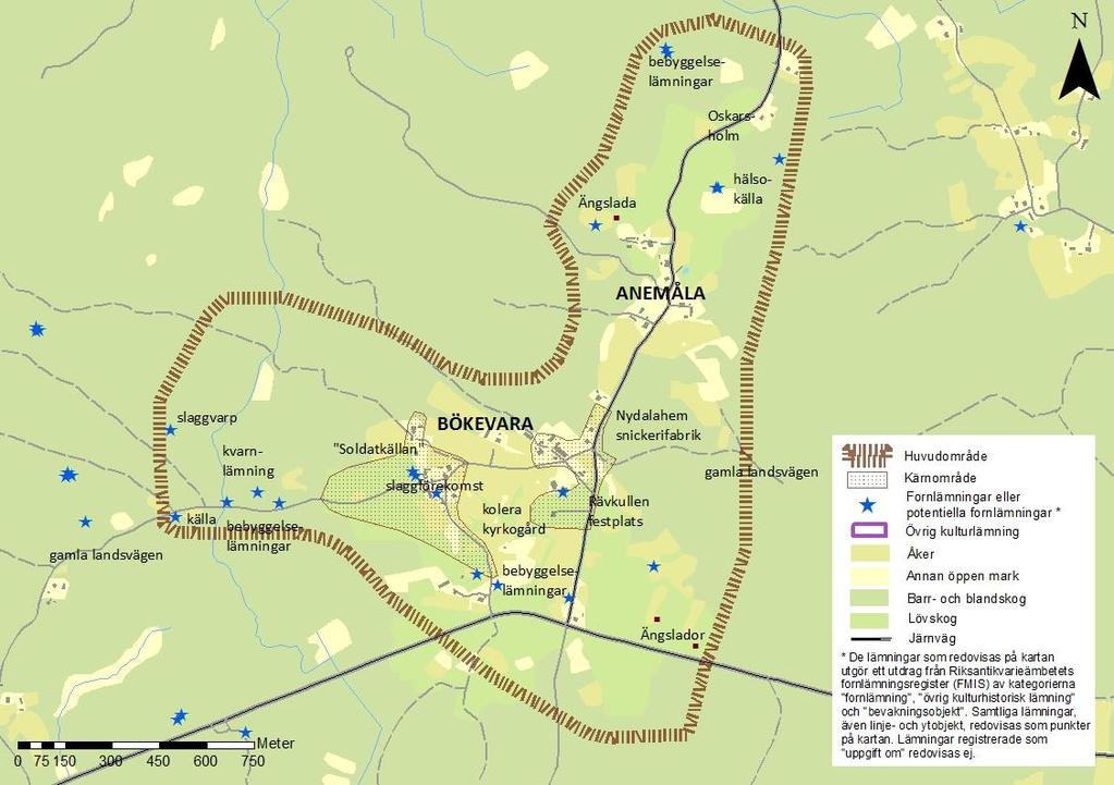 Huvudområdet Bökevara-Anemåla BÖKEVARA-ANEMÅLA Klass 1 Lyckebyån som resurs: Bjurbäcken med f.d. slåttermader och kvarnlämning. Skogslandets jordbruk: Helheten. Ladugårdar. Ängslador. Stenmurar.