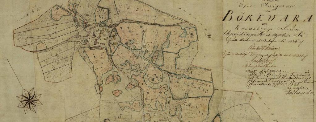 Inägorna och bebyggelsen i Bökevara och Anemåla byar ligger i ett sammanhang, och sedan 1826 har de två byarna ett gemensamt åldermannalag med bykista.