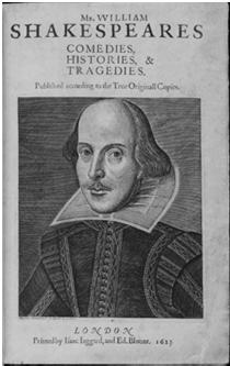 1. En tidsresenär tar med sig Shakespeares samlade verk och reser